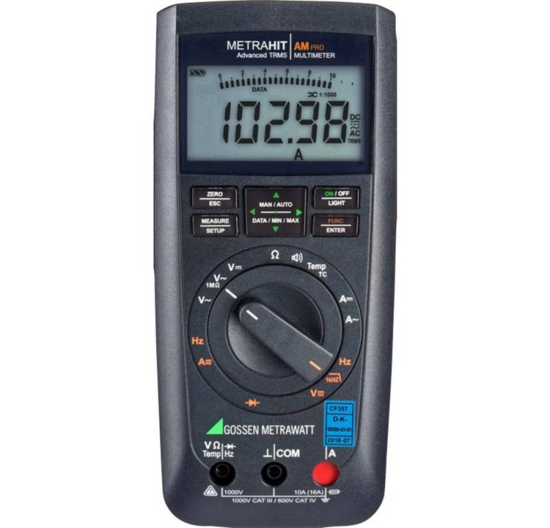 Gossen Metrawatt Spannungsprüfer Gossen Metrawatt METRAHIT AM PRO Hand-Multimeter kalibriert (DAkkS-akk, (METRAHIT AM PRO) von Gossen Metrawatt