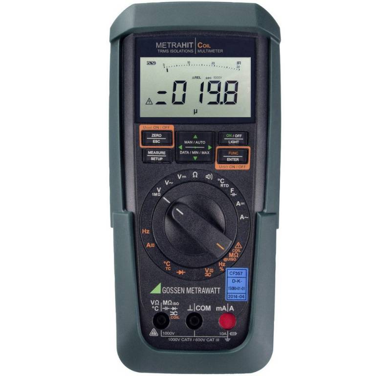 Gossen Metrawatt Spannungsprüfer Gossen Metrawatt METRAHIT COIL Hand-Multimeter kalibriert (DAkkS-akkre, (METRAHIT COIL) von Gossen Metrawatt