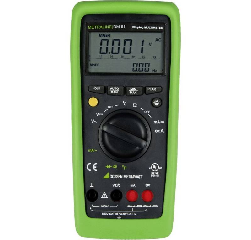 Gossen Metrawatt Spannungsprüfer Gossen Metrawatt METRALINE DM 61 Hand-Multimeter digital CAT III 600, (METRALINE DM 61) von Gossen Metrawatt