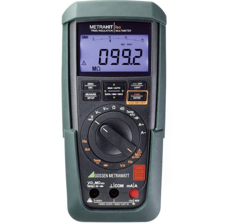Gossen Metrawatt Spannungsprüfer Gossen Metrawatt Metrahit Iso Isolationsmessgerät 50 V, 100 V, 250 V von Gossen Metrawatt