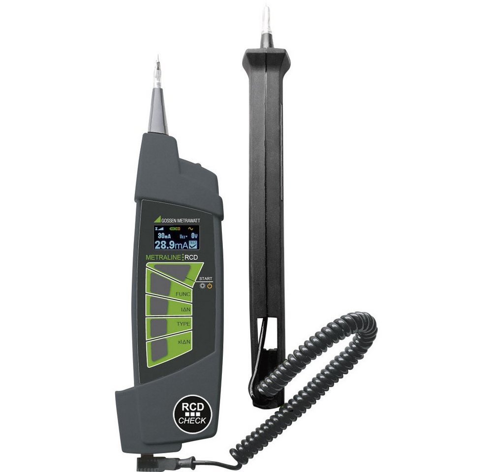 Gossen Metrawatt Spannungsprüfer Gossen Metrawatt Metraline RCD CHECK Installationstester VDE-Norm 041, (Metraline RCD CHECK) von Gossen Metrawatt