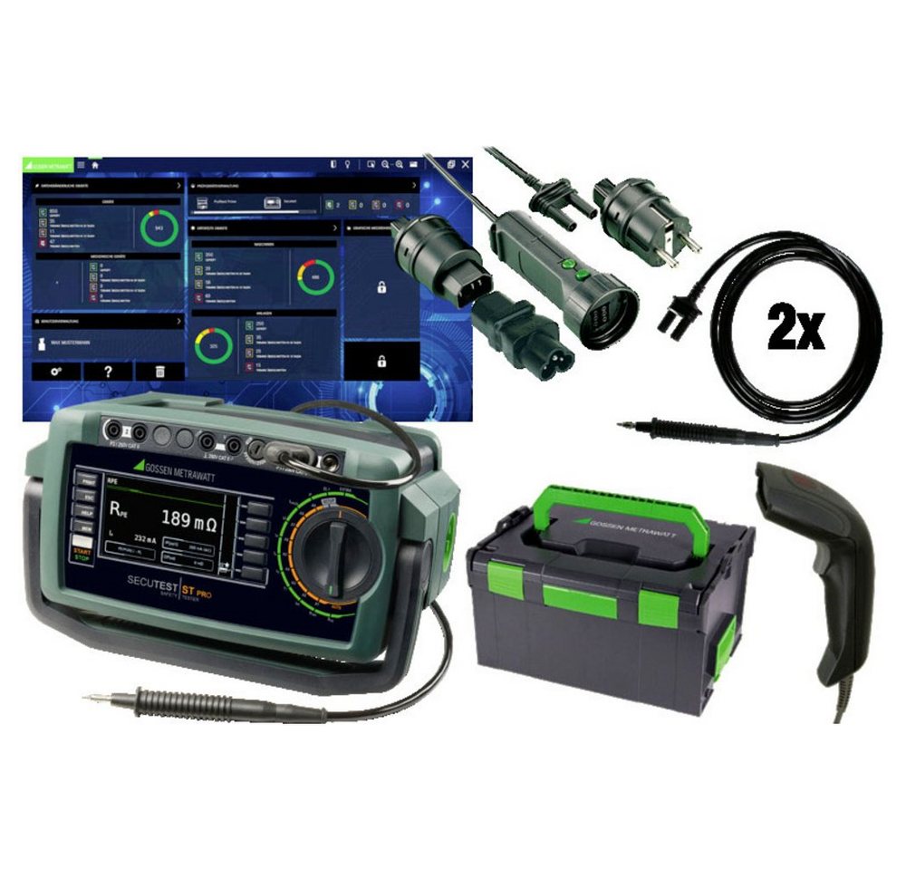 Gossen Metrawatt Spannungsprüfer Gossen Metrawatt PROFIPAKET SECUTEST ST PRO, (PROFIPAKET SECUTEST ST PRO) von Gossen Metrawatt