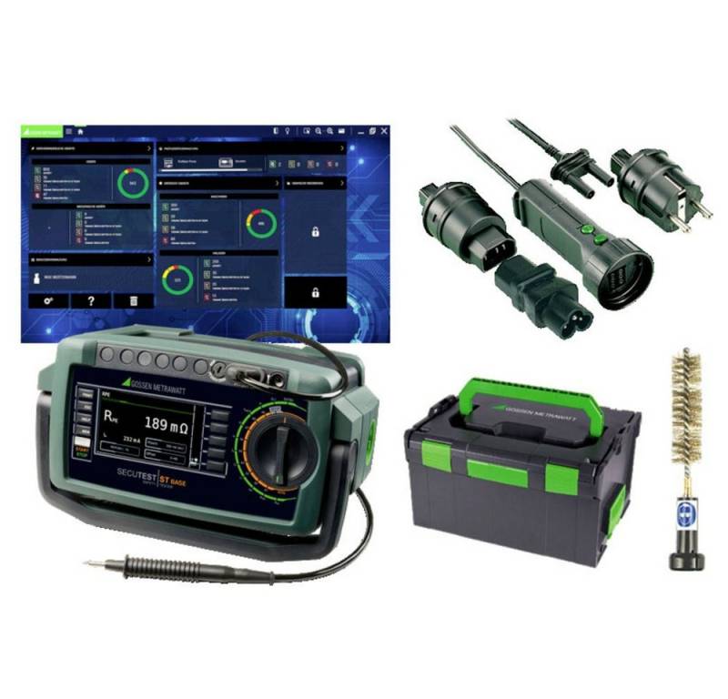 Gossen Metrawatt Spannungsprüfer Gossen Metrawatt STARTERPAKET SECUTEST ST BASE kalibriert (DAkkS-akkr, (STARTERPAKET SECUTEST ST BASE) von Gossen Metrawatt