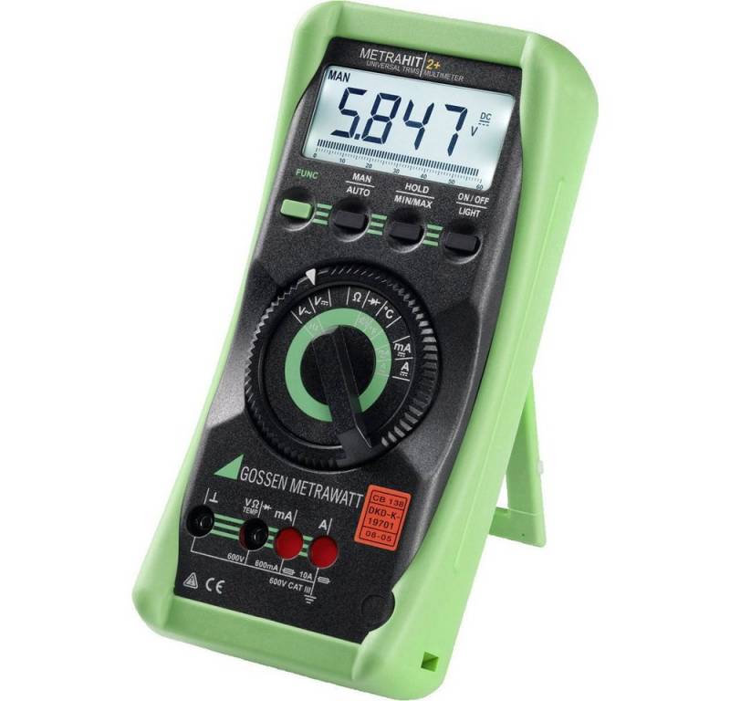 Gossen Metrawatt Spannungsprüfer Gossen Metrawatt METRAHIT 2+ Hand-Multimeter kalibriert (DAkkS-akkredi, (METRAHIT 2) von Gossen Metrawatt