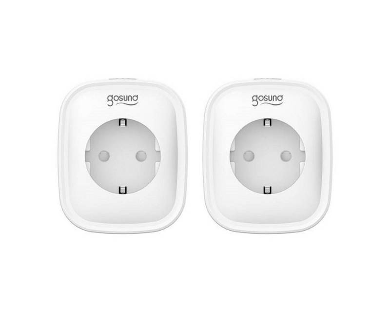 Gosund Steckdose Steckdose mit einem EU-Stecker WiFi Smart (2er-Pack), Weiß von Gosund