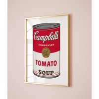 Andy Warhol Tomatensuppe Pop-Art-Plakat, Druck, Campbell Soup Poster, Küche Wanddekor, Wanddekor von GotTheme