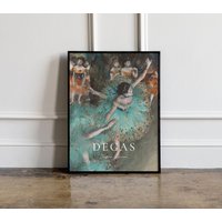 Edgar Degas Ballerinas Druck, Ballerina Poster, Ausstellungsplakat, Wandkunst, Ballett Blaue Tänzer Druck von GotTheme