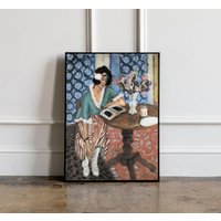 Henri Matisse Frau Reading 1894 Poster, Wandkunst, Print von GotTheme