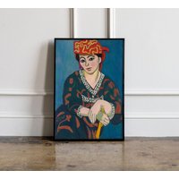 Henri Matisse Le Madras Rouge 1907 Poster, Red Kopfschmuck Wandkunst, Frau Print, Ölgemälde von GotTheme