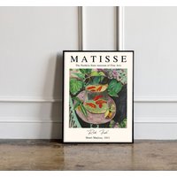 Henri Matisse Red Fish 1911 Poster, Wandkunst, Druck, Ausstellungsdruck, Landschaft Poster von GotTheme