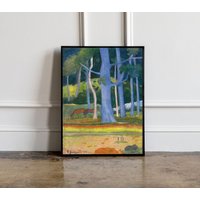 Paul Gauguin Landschaft Mit Blauen Bäumen Druck, Poster, Wandkunst, Ausstellungsposter, Druck von GotTheme