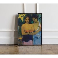 Paul Gauguin Two Tahitian Women | 1899 Druck, Poster, Wandkunst, Ausstellungsplakat, Druck von GotTheme