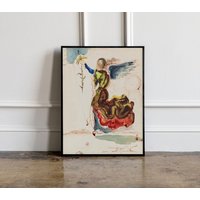 Salvador Dali Engel Der Verkündigung Print, Ausstellungsplakat, Surrealismusplakat, Ausstellungsdruck von GotTheme