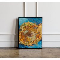 Vincent Van Gogh Poster, Sonnenblumen Wandkunst, Print, Ausstellungsposter, Druck von GotTheme
