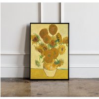 Vincent Van Gogh Sonnenblumen Print, Ausstellungsposter, Sunflowers Poster, Druck, Stillleben Poster von GotTheme