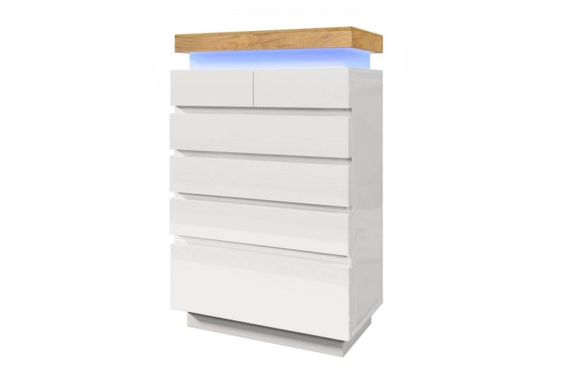 Gotagee Anrichte Kommode LED Beleuchtung Mehrzweckschrank Sideboard Wohnzimmerschrank von Gotagee