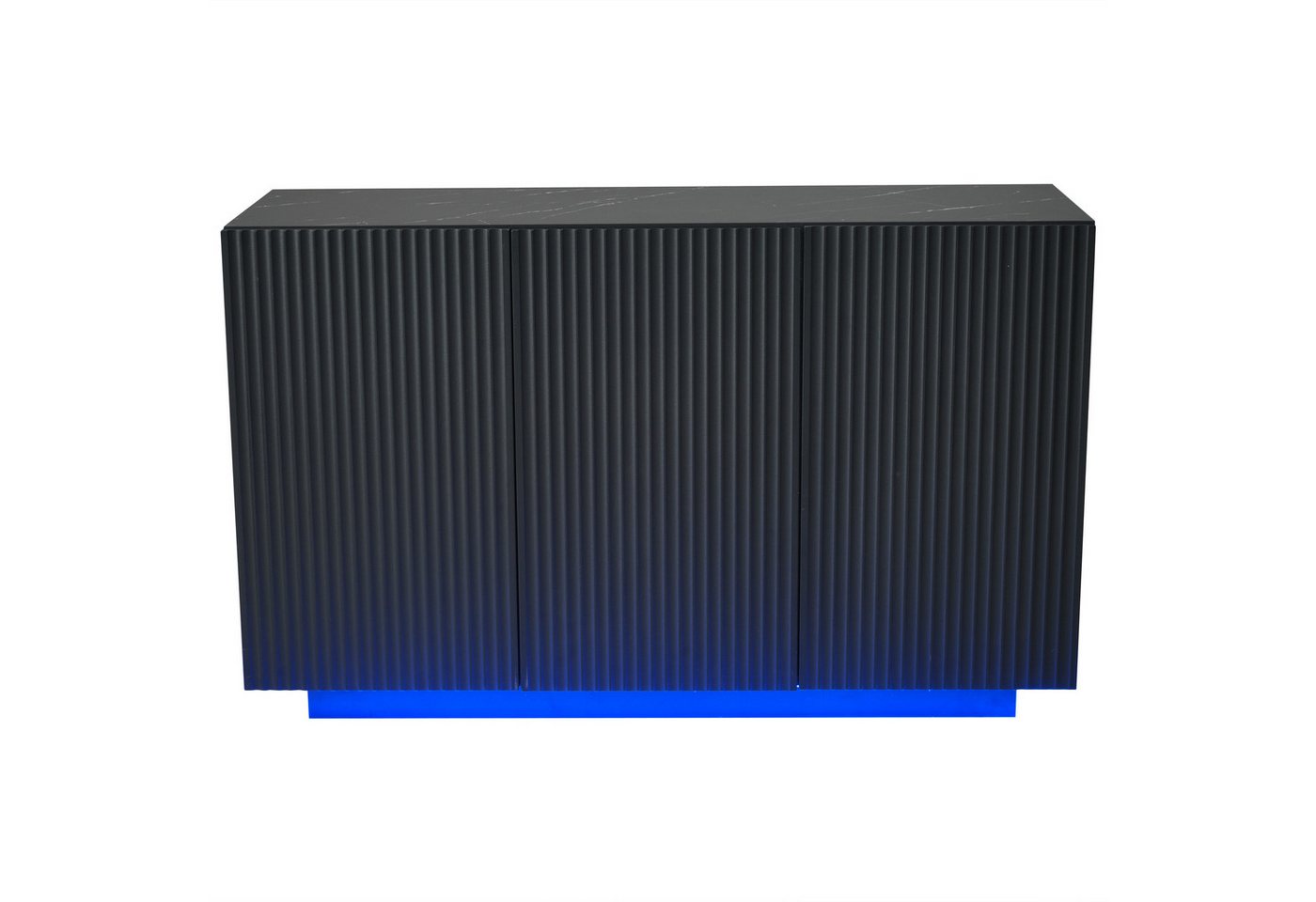 Gotagee Anrichte LED-Schubladenschränke Sideboards Wohnzimmerschränke Lagerschränke, Modernes Design mit Beleuchtung Bluetooth Steuerung Vertikale Streifen Gotagee Anrichte LED-Schubladenschränke Sideboards Wohnzimmerschränke Lagerschränke, Modernes Design mit Beleuchtung Bluetooth Steuerung Vertikale Streifen von Gotagee