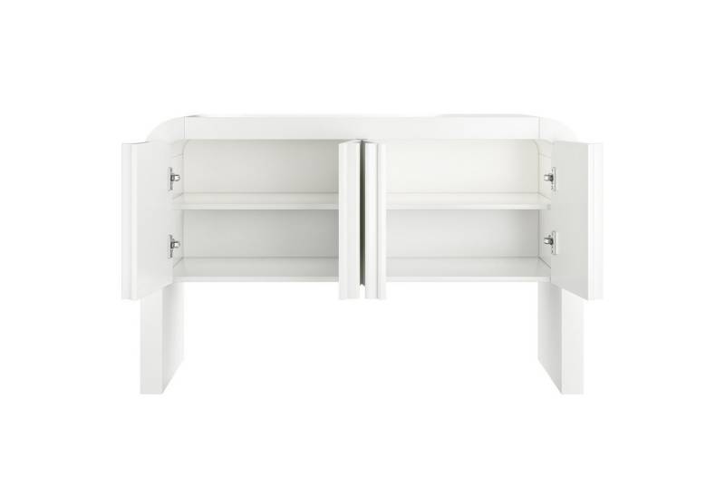 Gotagee Anrichte Sideboard mit abgerundeten Ecken Lagerschränke Kommode Küchenschrank, mit magnetischen Türen mit Kippsicherung . von Gotagee