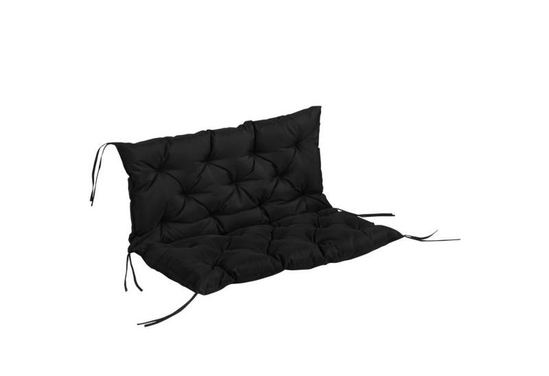 Gotagee Bankauflage Bankkissen 100x98x8 cm Sitzkissen Kissen Bankpolster für Sitzbank, Bankpolster für Gartenmöbel, Sitzbank Hollywoodschaukel, Schwarz von Gotagee