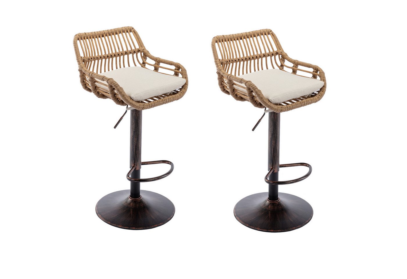 Gotagee Barhocker Verstellbarer Stuhl 2 Stück/Set Loungesessel Einzelstuhl Barstuhl, für Küche Esszimmer Gotagee Barhocker Verstellbarer Stuhl 2 Stück/Set Loungesessel Einzelstuhl Barstuhl, für Küche Esszimmer von Gotagee