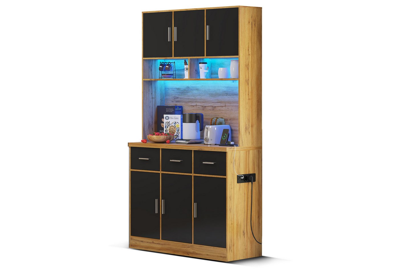 Gotagee Buffet Multifunktionales Buffet LED Anrichte Kleiderschrank Wohnzimmerschrank Gotagee Buffet Multifunktionales Buffet LED Anrichte Kleiderschrank Wohnzimmerschrank von Gotagee