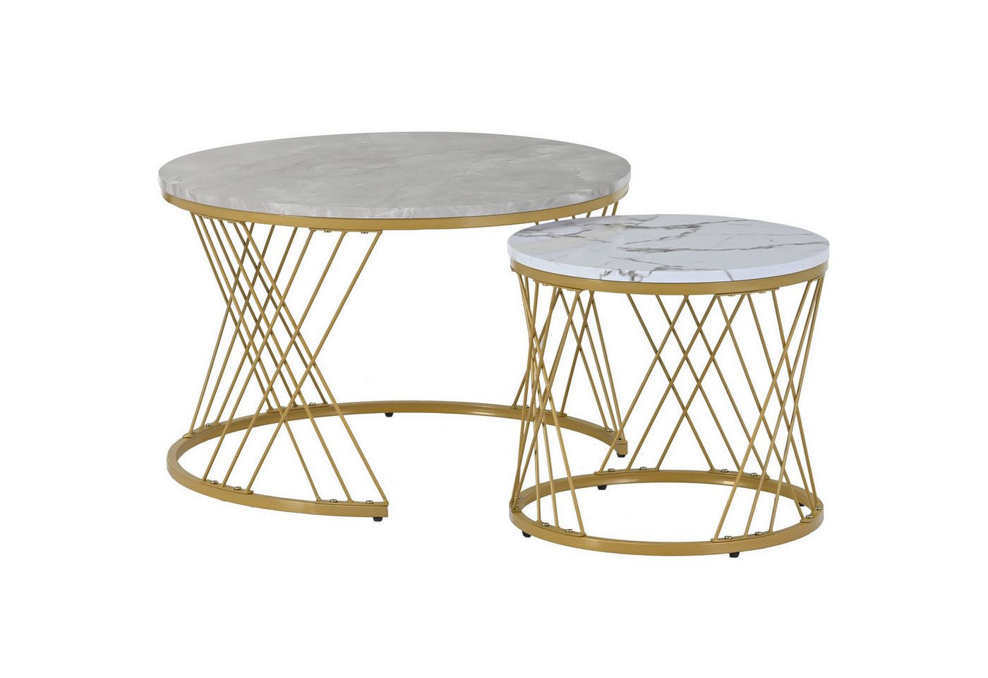 Gotagee Couchtisch Beistelltisch Modern Nesting Esstisch Wohnzimmertisch Runder Tisch von Gotagee