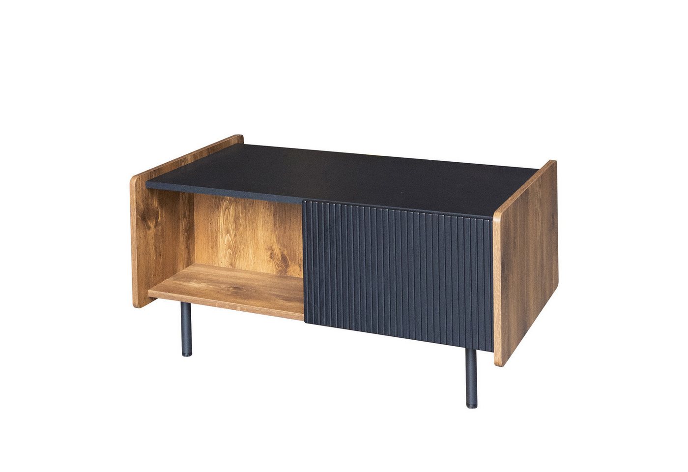 Gotagee Couchtisch Kaffeetisch Sofatisch Teetisch Moderner Freizeittisch Beistelltisch, Zwei Offene Fächer und Zwei Türen Gotagee Couchtisch Kaffeetisch Sofatisch Teetisch Moderner Freizeittisch Beistelltisch, Zwei Offene Fächer und Zwei Türen von Gotagee
