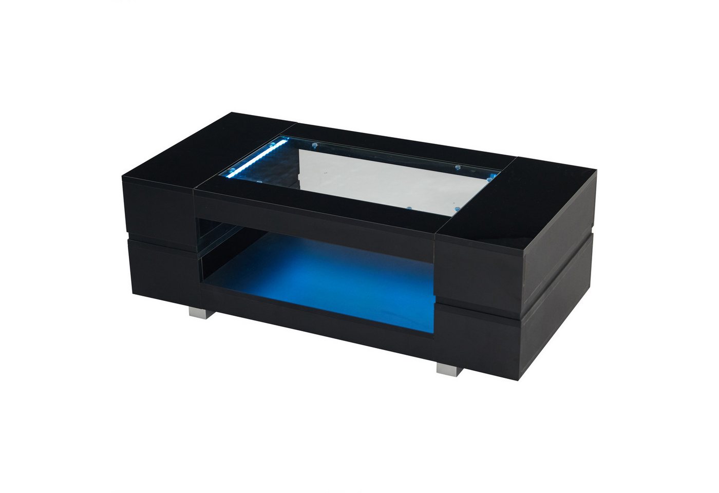 Gotagee Couchtisch LED Beistelltisch Wohnzimmertisch Seitenschrank Schreibtisch Sofatisch, geeignet für Party, Büro, Wohnzimmer Gotagee Couchtisch LED Beistelltisch Wohnzimmertisch Seitenschrank Schreibtisch Sofatisch, geeignet für Party, Büro, Wohnzimmer von Gotagee