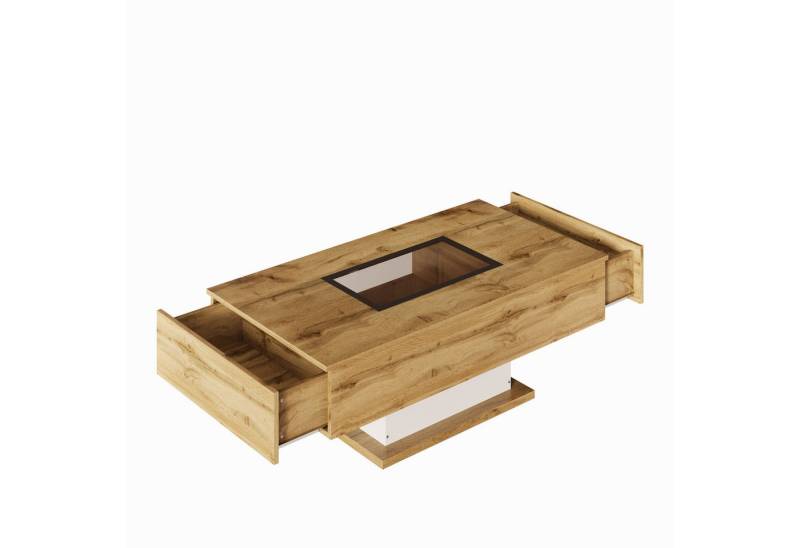 Gotagee Couchtisch Multifunktionstisch Wohnzimmertisch mit farbwechselndem LED Licht von Gotagee