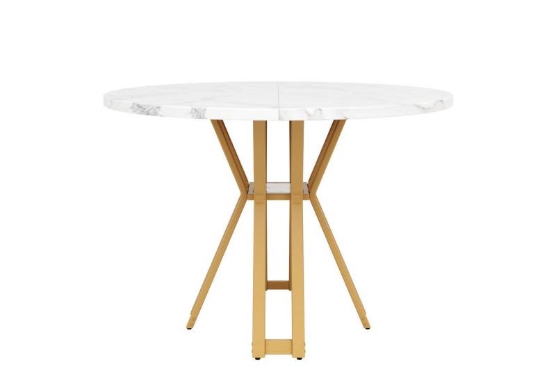 Gotagee Couchtisch Runder Esstisch Beistelltisch Niedriger Tisch Schreibtisch Bürotisch, geeignet für Esszimmer und Wohnzimmer von Gotagee
