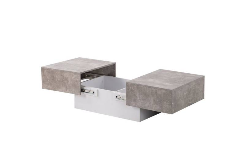 Gotagee Couchtisch Sofatisch Esstisch Beistelltisch mit Ausziehbarem Tisch 102x60x40cm von Gotagee