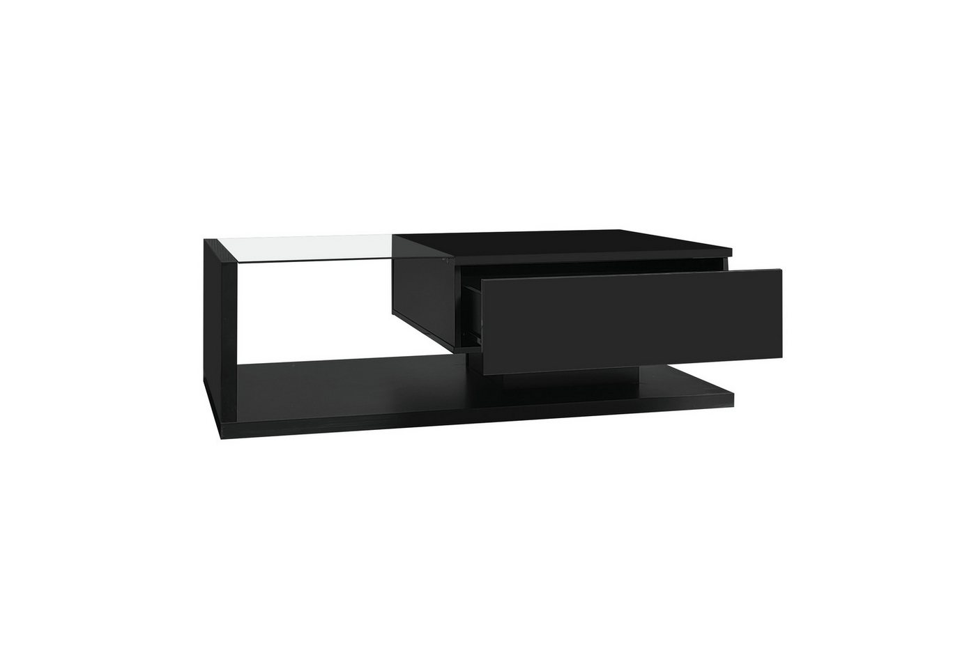 Gotagee Couchtisch Wohnzimmertisch Hochglanz Esstisch Beistelltische mit Glas LED Effekt Gotagee Couchtisch Wohnzimmertisch Hochglanz Esstisch Beistelltische mit Glas LED Effekt von Gotagee