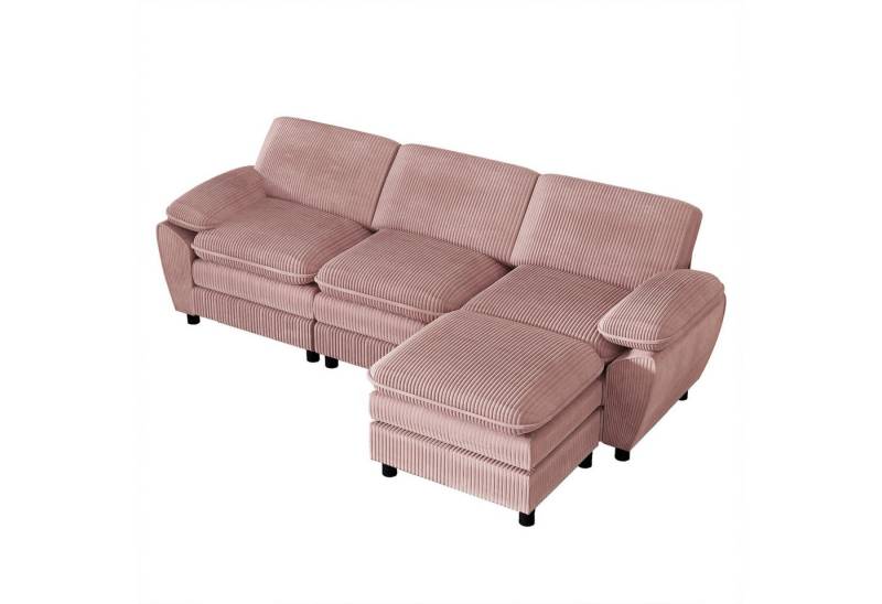 Gotagee Ecksofa Kissen-Sofa Modulares Kombi-Sofa Schlafsofa Loungesessel Ecksofa, mit abnehmbarem osmanischen Wohnzimmer Gotagee Ecksofa Kissen-Sofa Modulares Kombi-Sofa Schlafsofa Loungesessel Ecksofa, mit abnehmbarem osmanischen Wohnzimmer von Gotagee