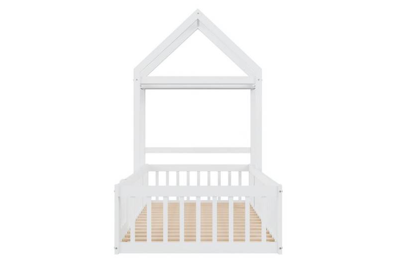 Gotagee Einzelbett Kinderbett 90x200 cm aus Massivholz mit Stauraum und Türen Lattenrost, Stauraum mit Kleiderstange Gotagee Einzelbett Kinderbett 90x200 cm aus Massivholz mit Stauraum und Türen Lattenrost, Stauraum mit Kleiderstange von Gotagee