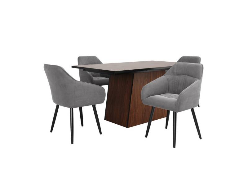 Gotagee Essgruppe Esstisch-Set Küchen-Esstisch Wohnzimmer Samt-Esszimmerstühle Gotagee Essgruppe Esstisch-Set Küchen-Esstisch Wohnzimmer Samt-Esszimmerstühle von Gotagee