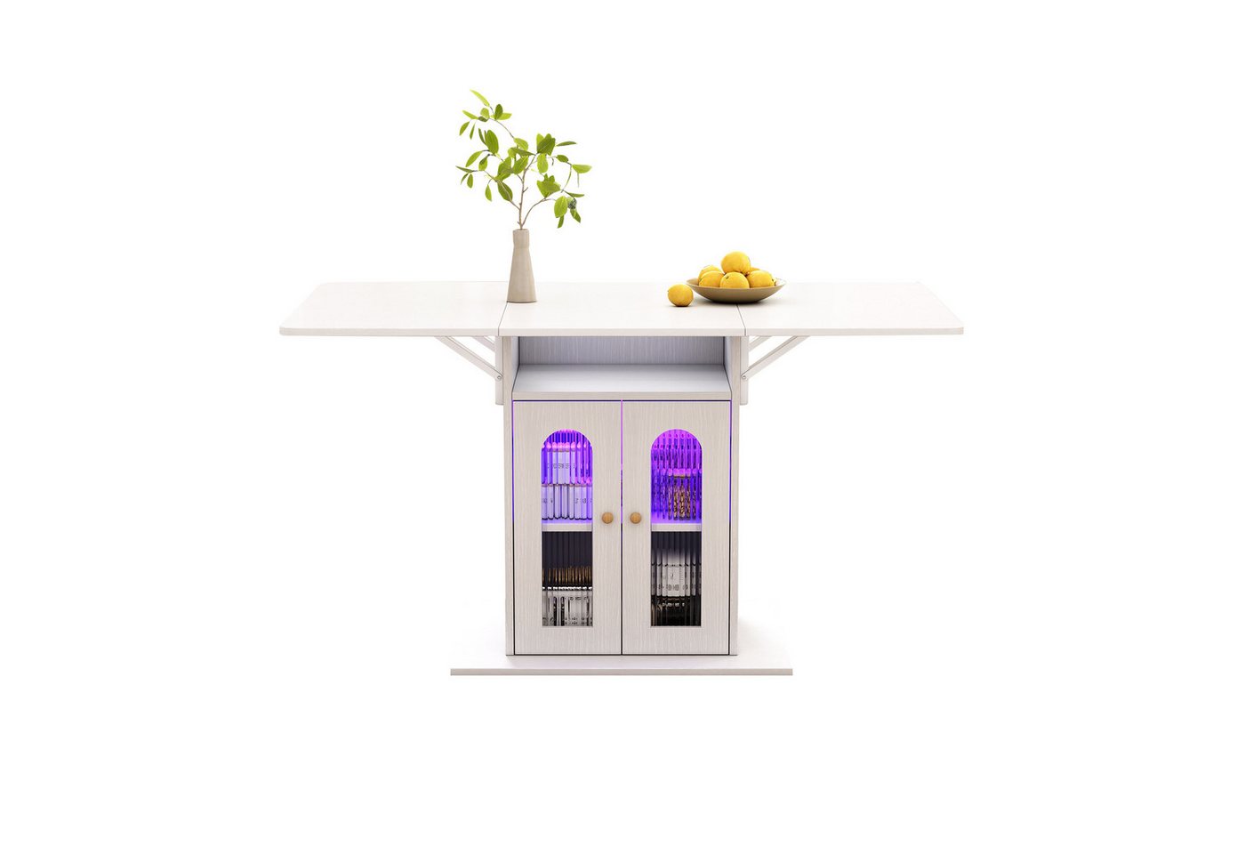 Gotagee Esstisch Moderner Couchtisch Teetisch Schreibtisch Tisch Klapptisch mit LED, mit integriertem Stauraum maximal erweiterbare Tischplatte 140×78 cm Gotagee Esstisch Moderner Couchtisch Teetisch Schreibtisch Tisch Klapptisch mit LED, mit integriertem Stauraum maximal erweiterbare Tischplatte 140×78 cm von Gotagee