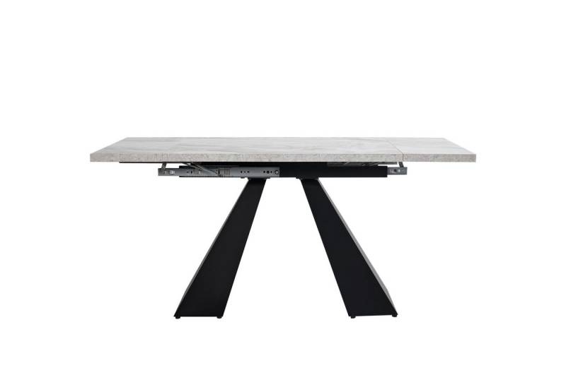 Gotagee Esstisch Teleskoptisch 99-159×74cm Teleskop-Küchentisch Couchtisch Teetisch, Weißer Tischplatte mit Säulenbeinen. von Gotagee