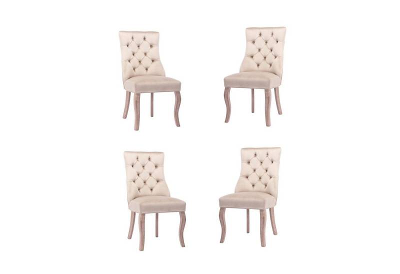 Gotagee Esszimmerstuhl 4-Fußstuhl Stuhlset Freizeitstuhl Küchenstuhl Beige Einzelstuhl von Gotagee