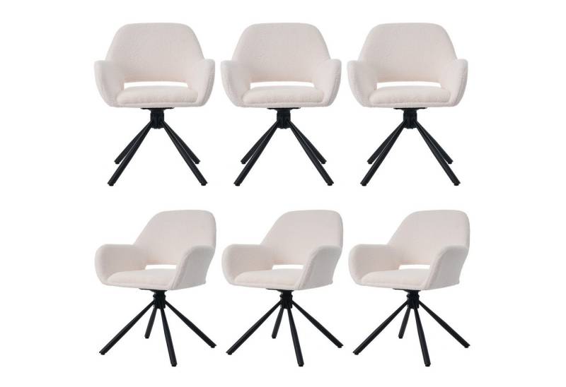 Gotagee Esszimmerstuhl Einzelstuhl Polsterstuhl-Set Sherpa Küchenstuhl Wohnzimmer Stühle von Gotagee