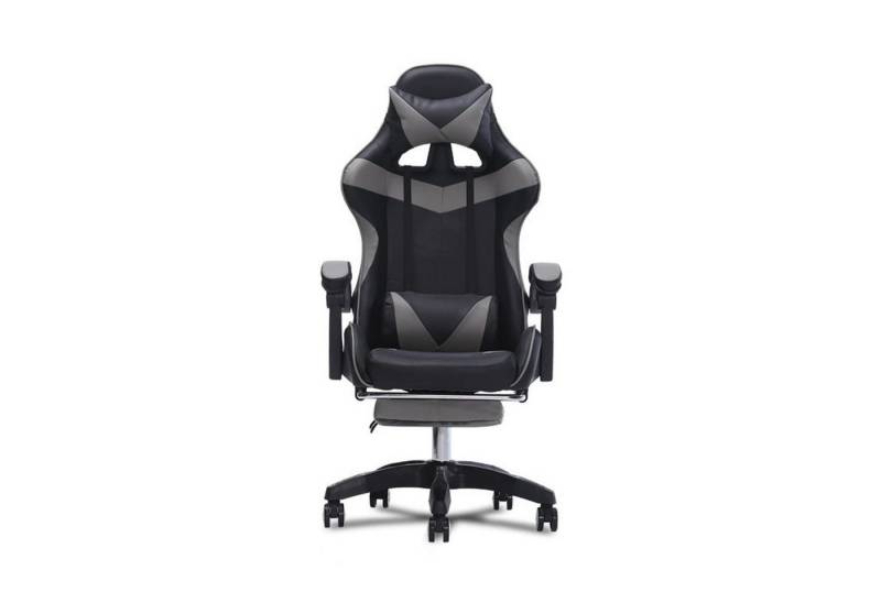 Gotagee Gaming-Stuhl Gaming Sessel Höhenverstellbar Bürostuhl mit Verstellbar Liegefunktion, mit Katzenohren en Kopfkissen, mit Lendenwirbelstütze en Fußstütze von Gotagee