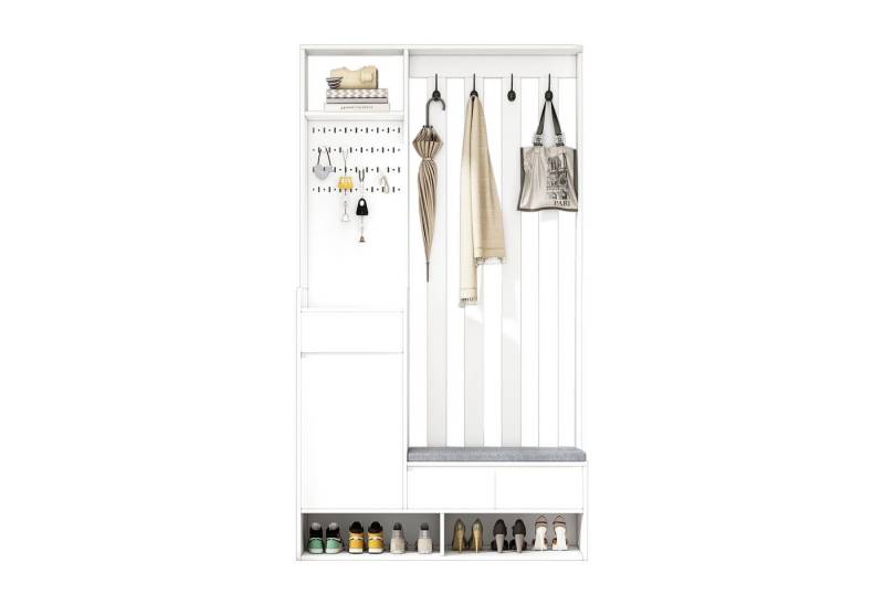 Gotagee Garderobe Flurgarderobe mit Aufbewahrungsbank Schuhschrank mit Stecktafel Gotagee Garderobe Flurgarderobe mit Aufbewahrungsbank Schuhschrank mit Stecktafel von Gotagee