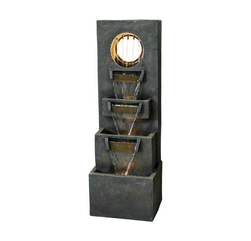 Gotagee Gartenbrunnen 100cm Moderne Kaskadenbrunnen und Wasserfälle LED Mehrschichtbrunnen Gotagee Gartenbrunnen 100cm Moderne Kaskadenbrunnen und Wasserfälle LED Mehrschichtbrunnen von Gotagee