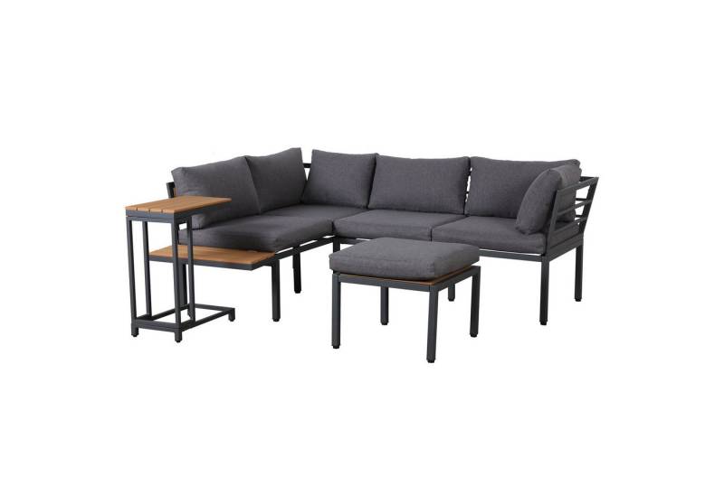 Gotagee Gartenlounge-Set Gartenmöbel Set Gartensitzgruppen Sofa-Sets Garten-Lounge-Sets Grau, Sofa+Beistelltisch+Couchtisch (kann als Fußhocker verwendet werden) von Gotagee