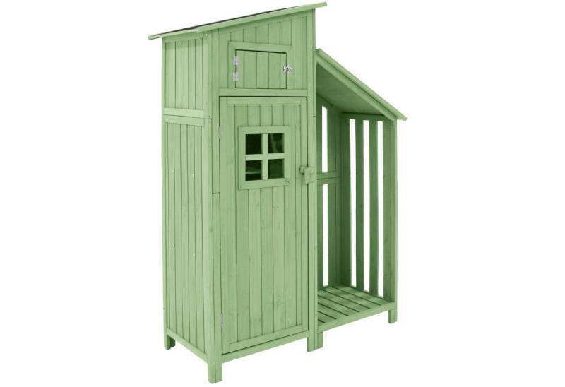 Gotagee Gerätehaus Gartenschrank Geräteschuppen Geräteschrank Holzhütte 124x46x174cm von Gotagee