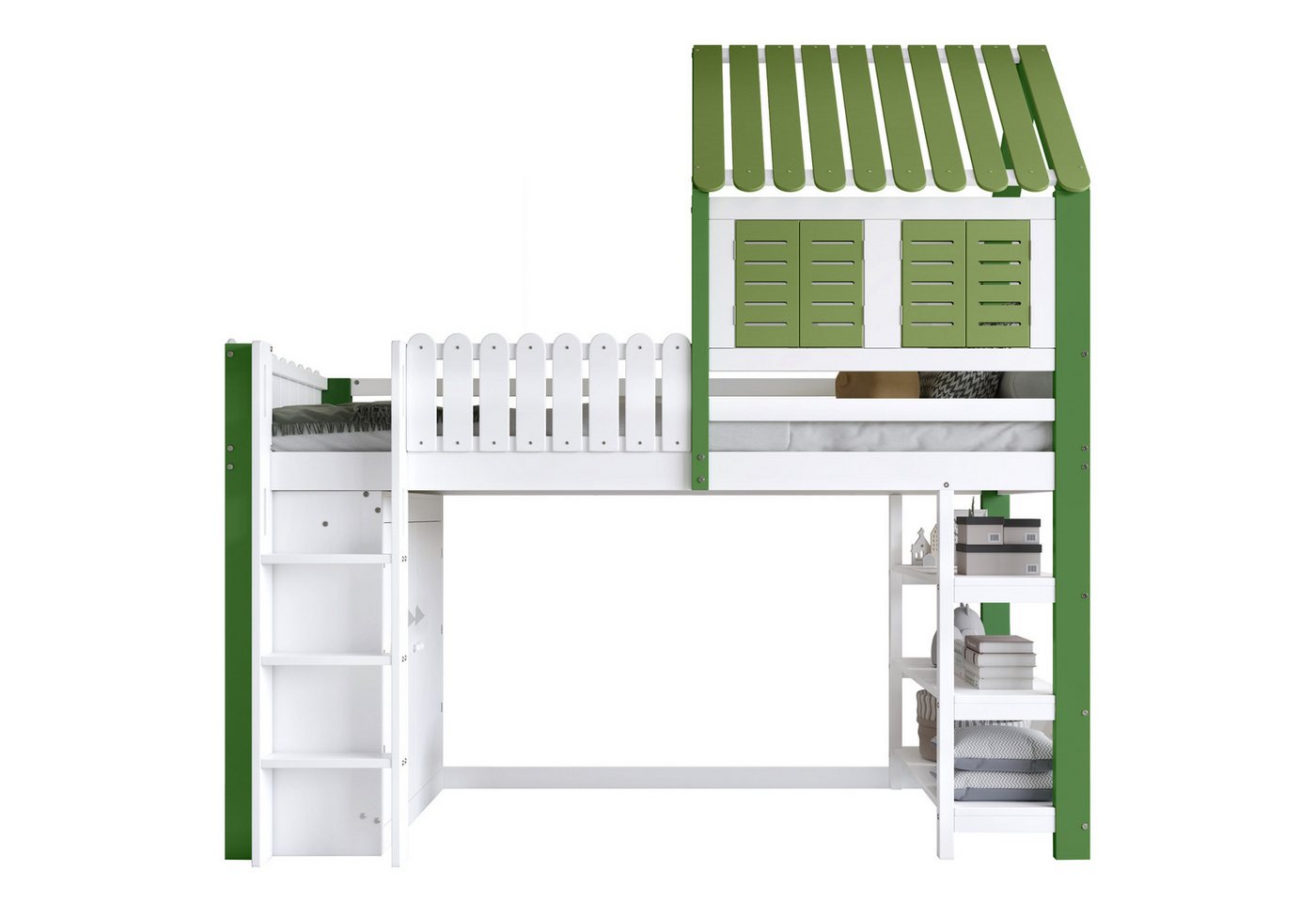 Gotagee Hochbett Kinderbett 90x200cm mit Kleiderschrank Jugendbett Einzelbett Holzbett Gotagee Hochbett Kinderbett 90x200cm mit Kleiderschrank Jugendbett Einzelbett Holzbett von Gotagee