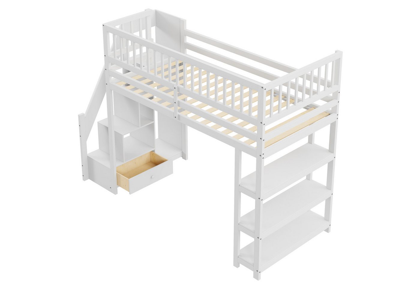 Gotagee Hochbett Kleiderschrank Regalen kletterleiter Holzbett Kinderbett Einzelbett Gotagee Hochbett Kleiderschrank Regalen kletterleiter Holzbett Kinderbett Einzelbett von Gotagee