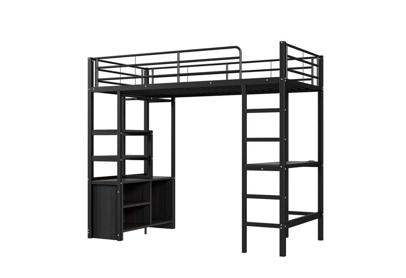 Gotagee Hochbett Multifunktionsbett Einzelbett Jugendbett mit Steckdose und USB Gotagee Hochbett Multifunktionsbett Einzelbett Jugendbett mit Steckdose und USB von Gotagee