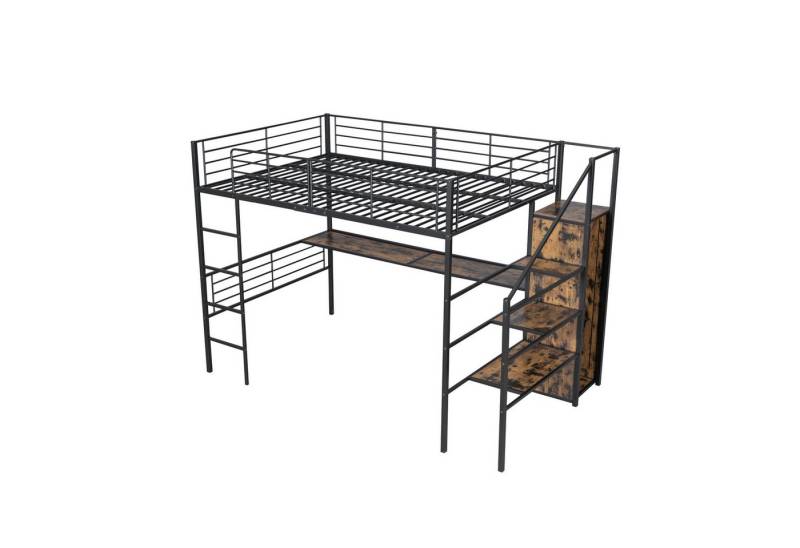 Gotagee Hochbett Multifunktionsbett Einzelbett Jugendbett mit offener Kleiderschrank von Gotagee