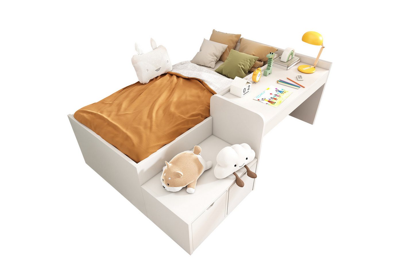 Gotagee Holzbett Kinderbett Einzelbett Schreibtisch Schubladen Stauraumbett Jungenbett Gotagee Holzbett Kinderbett Einzelbett Schreibtisch Schubladen Stauraumbett Jungenbett von Gotagee