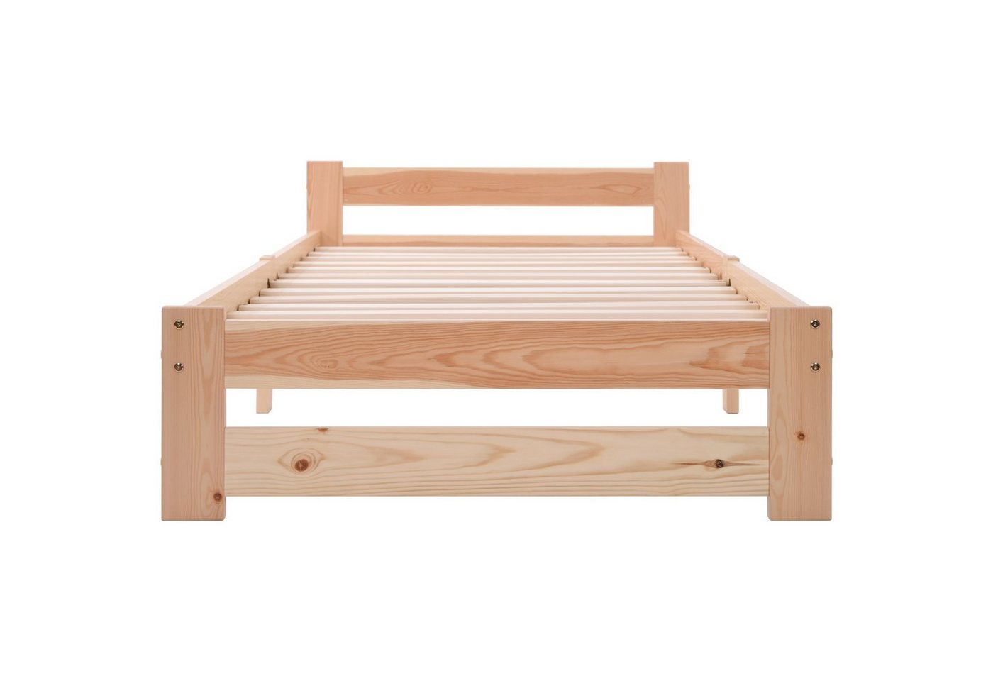 Gotagee Holzbett Massivholzbett Futonbett Natur Bett Einzelbett Doppelbett Lattenrost von Gotagee